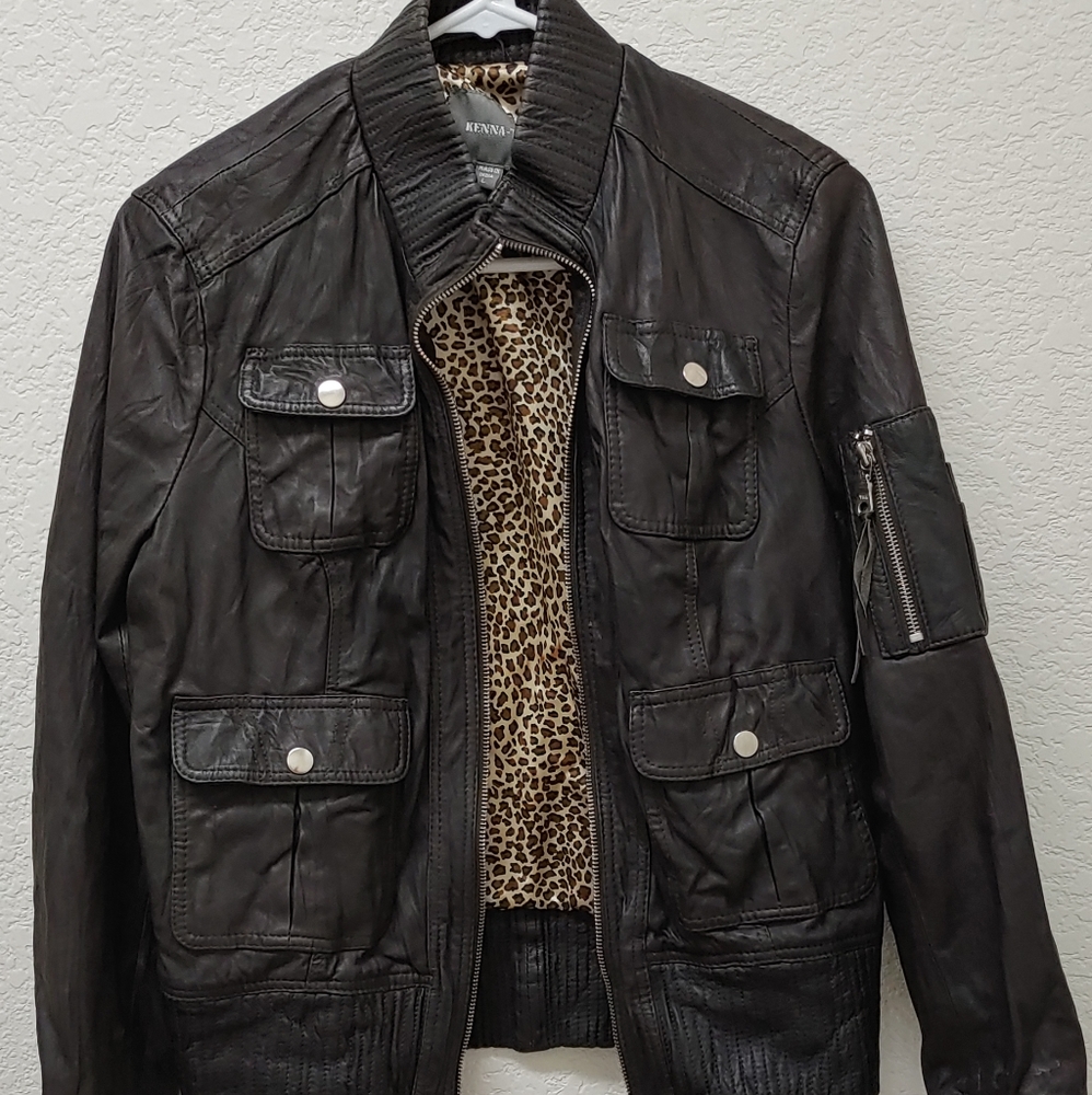 Kenna-T Leather Jacket size Large